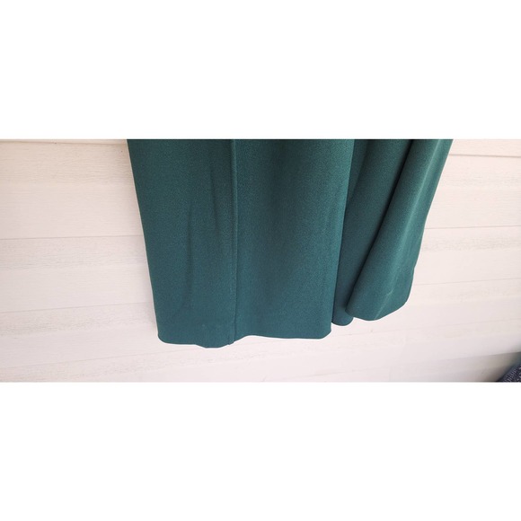 NWOT NEW Badgley Mischka Platinum Emerald Green Wide Leg Jumpsuit Size 4 - Picture 11 of 16